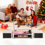 TE-2033B All-in-One Hi-Fi Turntable with 4+2 Speaker System and USB Recording