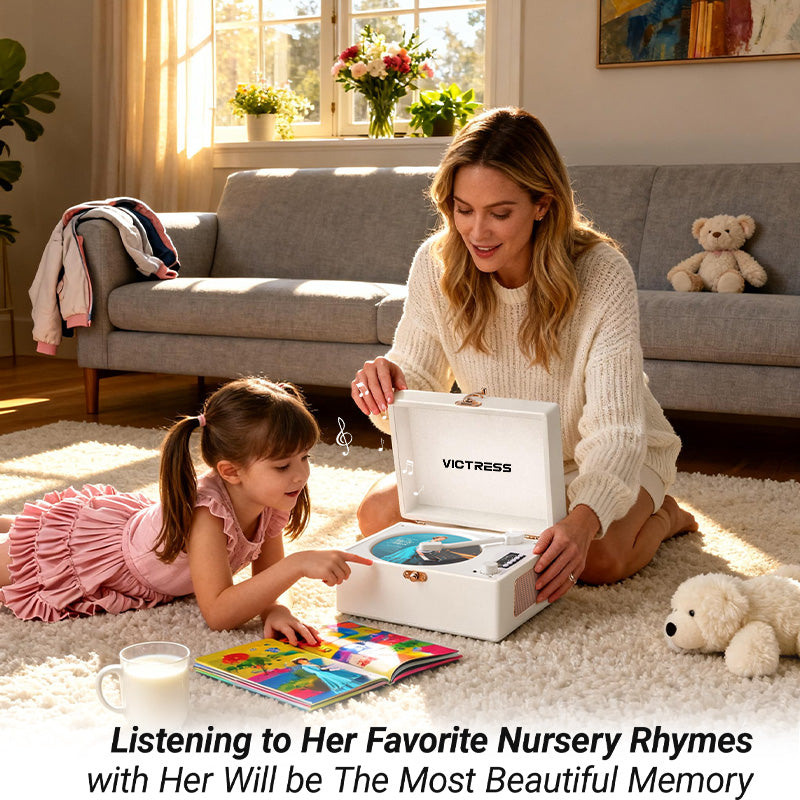 CD-001 Rechargeable Bluetooth CD Player with Remote