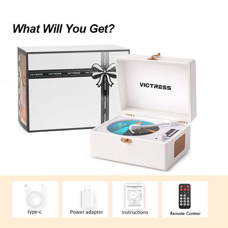 CD-001 Rechargeable Bluetooth CD Player with Remote