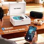 CD-001 All-in-One CD Player 360° Hi-Fi Surround Sound and Remote