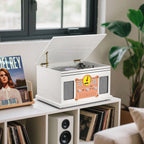 TE-007R All-in-One Record Player with Cassette Deck and USB Recording