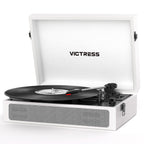 TE-108D Retro Portable Turntable and Stereo Speaker System