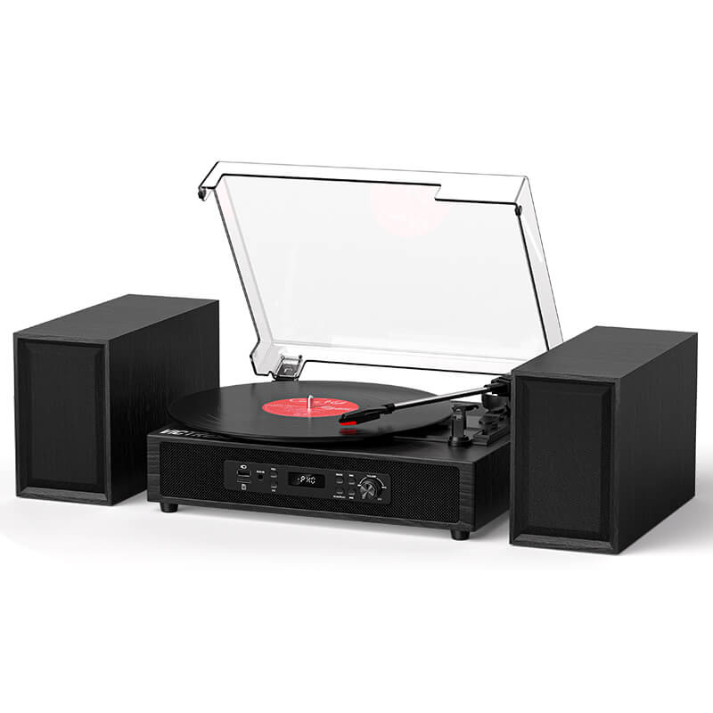 TE-2033B All-in-One Hi-Fi Turntable with 4+2 Speaker System and USB Recording
