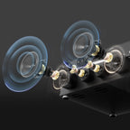 Tocadiscos de tamaño completo TE-3008 con contrapeso ajustable y salida Bluetooth.